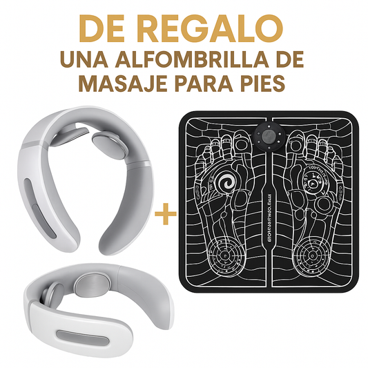 MASAJEADOR CERVICAL + REGALO (ALFOMBRILLA MASAJEADORA DE PIES)
